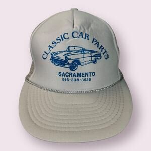 Vintage 80s/90s Classic Car Parts Sacramento California Trucker Hat